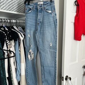 Abercrombie & Fitch Light Blue Boyfriend Jeans